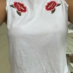 Flower muscle tee